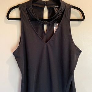 Black Deep V-Neck Top 💫